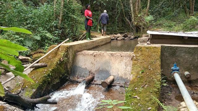 Water Intake in Masimbwe village constructed by community to serve Itundu village in Rukwa region